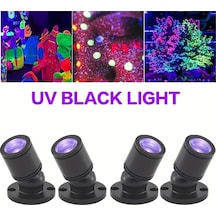Willowhaven 4 Adet Altın Led Uv Siyah Işık, Floresan Ve Dekorasyon Aydınlatma Altın Rengi