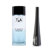 Tca Studıo Make-up Professıonal Make Up Suya Dayanıklı Dıplooklıner 4 Ml+makyaj Temizleme 0