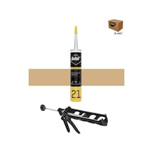 Selsil Silikonize Mastik 500 Gr Bej 25 Adet , Plastik Tabanca Bej