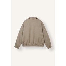 Defacto Regular Fit Beli Lastikli Gömlek Yaka Mont I1197ax26wngr535 Gri-gr535