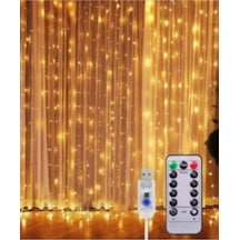 Dekoratif Led Işık Perde Led 3 Metre Kumandalı 8 Ayrı Moda Sahip 3 mt X 3 mt Perde Peri Led Usb