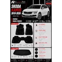 Skoda Kamiq 2019-2026 Araca Özel 3d Paspas + 3d Bagaj Havuzu