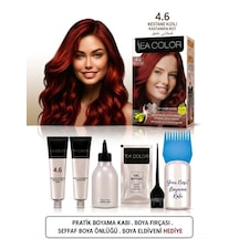 Sea Color Set Saç Boyası 4.6 Kestane Kızılı 2 Li +pratik Boya Kabı