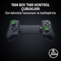 Kishi V3 - Ve Akıllı Telefonlar İçin Tam Boyutlu Mobil Kontrol Cihazı - Usb-c Tak Ve Çalıştır - Kayma Önleyici Analog Çubuklar - 12 Düğme - Sensa Hd Haptics - Siyah Abanoz - Beyaz