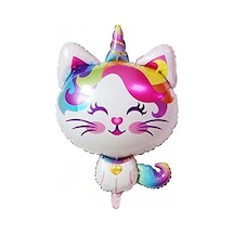 Unicorn Temalı Folyo Balon - Renkli Ve Eğlenceli 2 Yaş Mavi