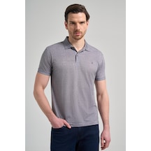 Siyah Kısa Kol Baskılı Pike Polo Yaka Cepsiz Esnek Casual Slim Fit Tişört 1011250151 Siyah