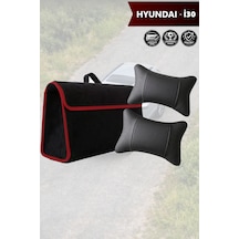 Hyundai İ30 Uyumlu Koltuk Yastığı Siyah Renk Bagaj Çantası Lüks Model