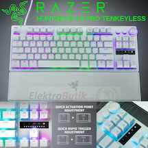 Razer Rz03-04981700-r3m1 Huntsman V3 Pro Tkl Beyaz Rgb Analog Optical Switch Kablolu Mekanik Oyuncu Klavyesi