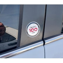 Fiat - Egea -Cross -Doblo - Fiorino  Cumhuriyet 100 Yaşında Silikon Logo 2 Adet