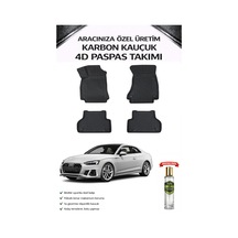 Audi A5 2018 Model Aracınıza Özel Karbon Kauçuk Paspas Takımı