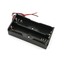 Ikili 2 Li 18650 Pil Yuvası Kablolu Tutucu 7.4v Pil Şarj Kutusu