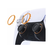 Ps5 Ring Dualsense Analog Çerçevesi Playstation 5 Kol Tamir Parçası 2 Adet Halka Turuncu