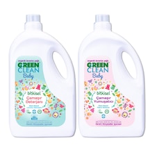 U Green Clean Baby Organik Lavanta Yağlı Bitkisel Çamaşır Deterjanı + Çamaşır Yumuşatıcı 2750 ML