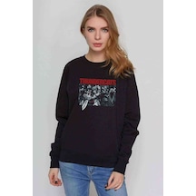 Thundercats Baskılı Siyah Kadın Sweashirt