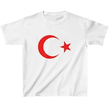 Çocuk Unisex Baskılı T-shirt - Beyaz-9049476431179