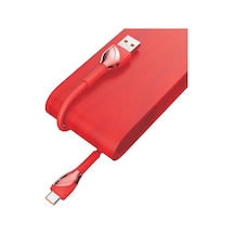 Ldnıo LS662C Type-C Şarj Data Kablosu Kırmızı 2 M