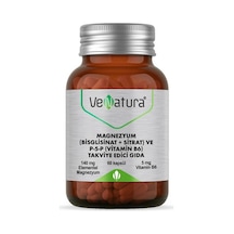 Venatura Magnezyum Bisglisinat+sitrat Ve P5p Vitamin B6 60 Kapsül