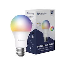 Hybrone Led Rgb Wi-fi Akıllı Ampul, 16 Milyon Renk, 900 Lümen, E27 Duy, Uygulama İle Uzaktan Kontrol Sku: Mır8690010211736 Diğer
