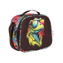 Kaukko Kids Isı Yalıtımlı Erkek Çocuk Sevimli Bukalemun Termoslu Beslenme Çantası