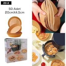 Airfryer Pişirme Kağıdı - 50 Adet Tek Kullanımlık Yapışmaz Hava Fritözü Kağıdı Çok Renkli