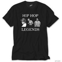 Hip Hop Legends Tupac Biggie Eazy Siyah Tişört