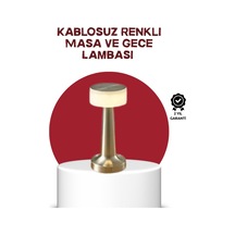 Şarj Edilebilir Led Masa Lambası Usb Girişli, Metal Yapı Çok Renkli 26556534