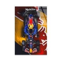 Red Bull F1 Yarış Arabası Cam Tablo Motorsport Duvar Dekoru 80x