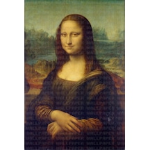 Mona Lisa Poster Duvar Kağıdı Renkli