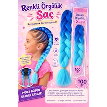 Renkli Örgülük Saç 100 Gr Lacivert-mavi Afrika Örgüsü & Saç Örgüsü İçin Renkli Örgü Saçı Diğer