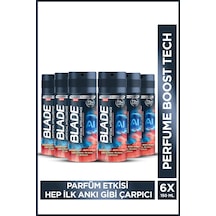 Artificial Intelligence Erkek Alüminyumsuz Deodorant Body Spray 6x150 ML Hızlı Kurur, Leke Bırakmaz