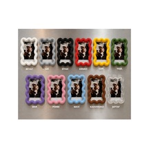 Alvera Collection 6'lı Asorti 3d Baskı Fotoğraf Magneti Dalgalı Tasarımlı Buzdolabı Magnet
