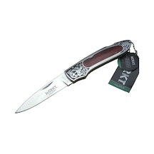 Crkt Cr 0128 Rd Kamp Çakı 18 Cm - Metal Desenli Sap, Kılıflı, Kutulu Çok Renkli