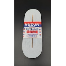 Beyaz - 3cm Paça Lastik Yassı Geniş 10mt. 4801