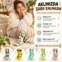 Çorap Giyim Unisex Batik Desenli Çorap 5'li Set Pamuklu Renkli Uzun Soket Dikişsiz Nefes Alan Günlük Spor Çorabı Çok Renkli