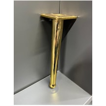 Bone Metal Ayak 25cm Altın Renk Koltuk Puf Dolap Tv Ünite Modern Mobilya Ayağı Komidin Gold