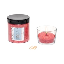 Rose-pudra Kokulu Pembe Yaratıcı İnci Tozu Mum 30 Adet Fitil İle Birlikte -250 Gr Açık Mavi