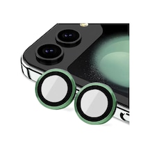 Samsung Galaxy Uyumlu Z Flip 5 Valdez Metal Kamera Lens - Koyu Yeşil Belirtilmemis