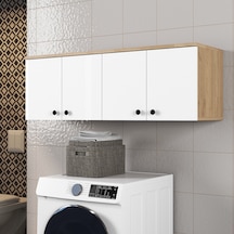 Ferniso Mobilya Banyo Dolabı 4 Kapaklı Beyaz