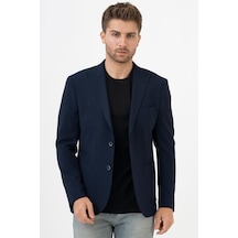 White Stone Ciudad Juárez C188 Regular Fit 6 Drop Likralı Ceket Laci - 52 Lacivert