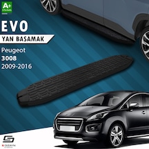 S-dizayn Peugeot 3008 Evo Siyah Yan Basamak 183 Cm 2009-2016 A+ Kalite