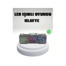 Rgb Işıklı Oyuncu Klavye Mouse Seti Türkçe Q, Ayarlanabilir Dpı, Ergonomik Ve Dayanıklı Tasarım Diğer