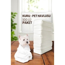 Pet Havlusu - Kedi Köpek Banyo Havlusu Tek Kullanımlık Kuru Havlu 40x80 Cm 100 Adet 721808 Renkli
