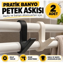 Pratik Banyo Petek Askısı Siyah