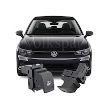 Golf 8 2021-2024 Model Arası Uyumlu Arka Sağ Yolcu Tarafı Siyah Tekli Cam Açma Düğmesi