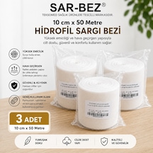 Teksomed Hidrofil Sargı Bezi 10cmx50metre 3 Adet
