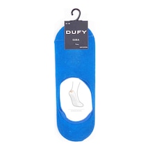 Dufy Saks Erkek Düz Çorap - 26188-Saks Saks Mavisi