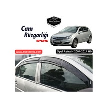 Opel Astra H 2004-2014 Hb Uyumlu Mugen Cam Rüzgarlığı Seti Piano Black 4'lü İthal 00 Şüscaroto Aksesuar