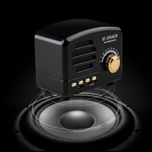 Retro Klasik Ahşap Desen Kablosuz Bluetooth Taşınabilir Hoparlör Jzr-gy, Küçük Boyutlu - Gümüş