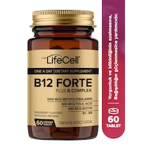 Lifecell Vitamin B12 1000 Mcg Metilkobalamin B Kompleks 60 Çiğneme Tablet