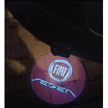 Fiat Egea Araçlarına Kapı Altı Logo Mesafe Sensörlü Yeni Nesil Pilli 2 Adet